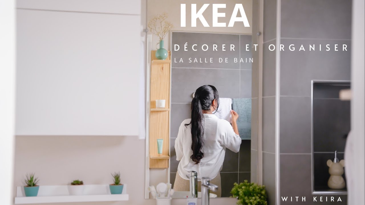 Rafraîchir, décorer et organiser une petite salle de bain de 4 m² avec des produits IKEA