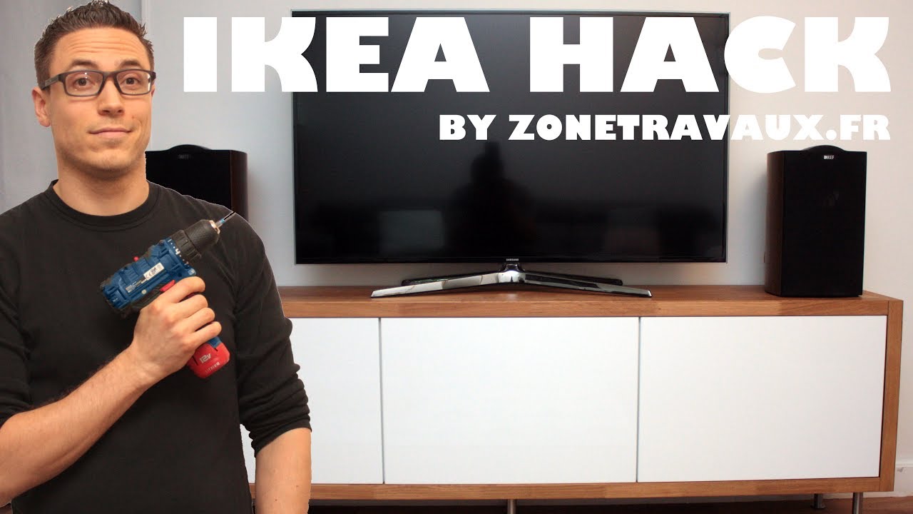 Ikea Hack DIY by Zone Travaux : le meuble TV perso
