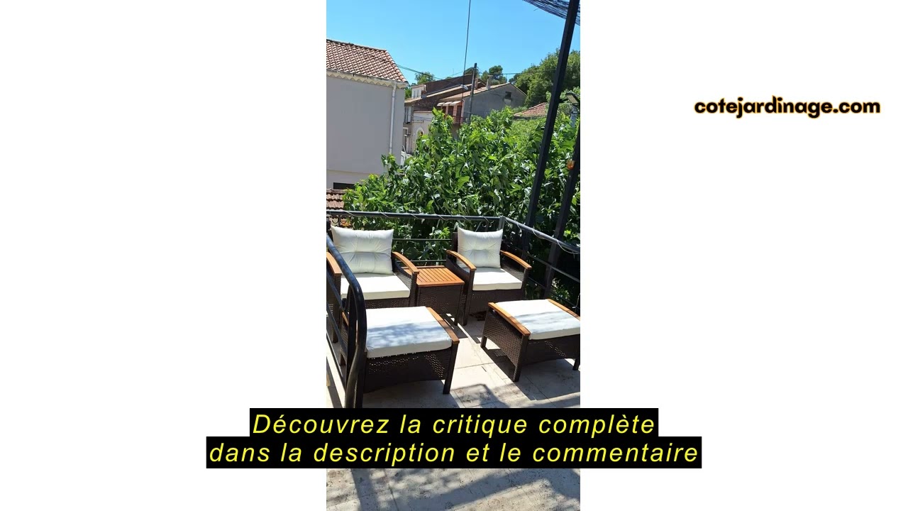 Avis sur la COSTWAY Salon de Jardin Exterieur 3 Pièces de Patio en Rotin Charge 160KG, Ensemble de M