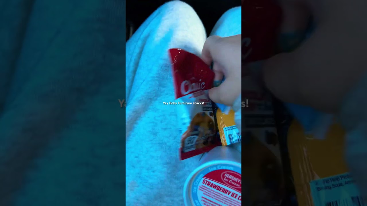 Free snacks from Bobs Furniture🤭 #viralvideo #shorts #bigback #fyp #viralvideo