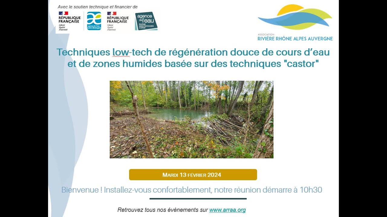 PEL Régénération douce cours d’eau - techniques castor low-tech – Baptiste Morizot, Suzanne   Husky