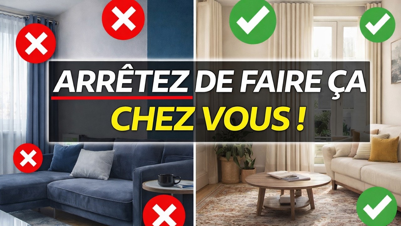 10 Erreurs de Conception qui Font Paraître votre Maison bon Marché