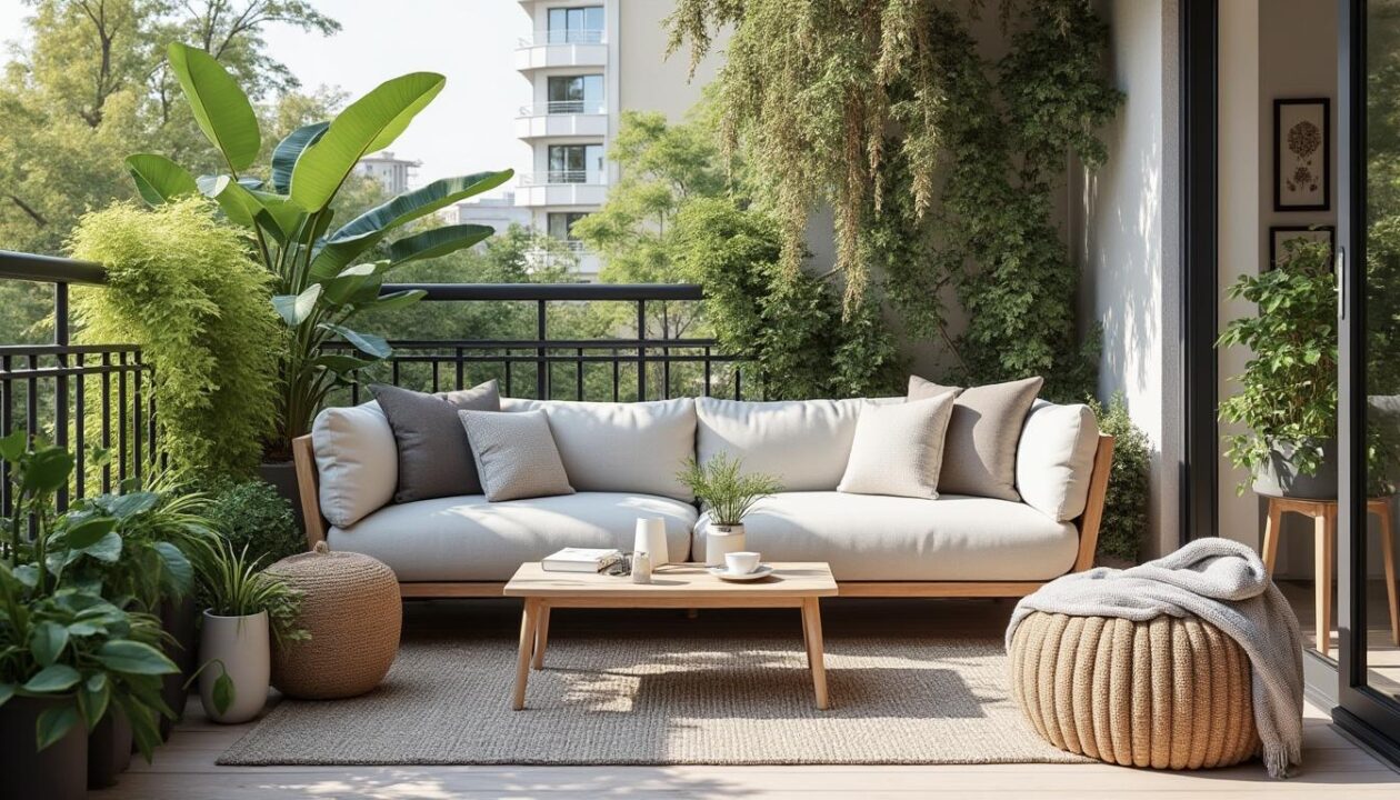 découvrez comment transformer votre balcon en un espace détente ultra tendance avec un meuble action à moins de 40 euros, alliant style et confort à petit prix.